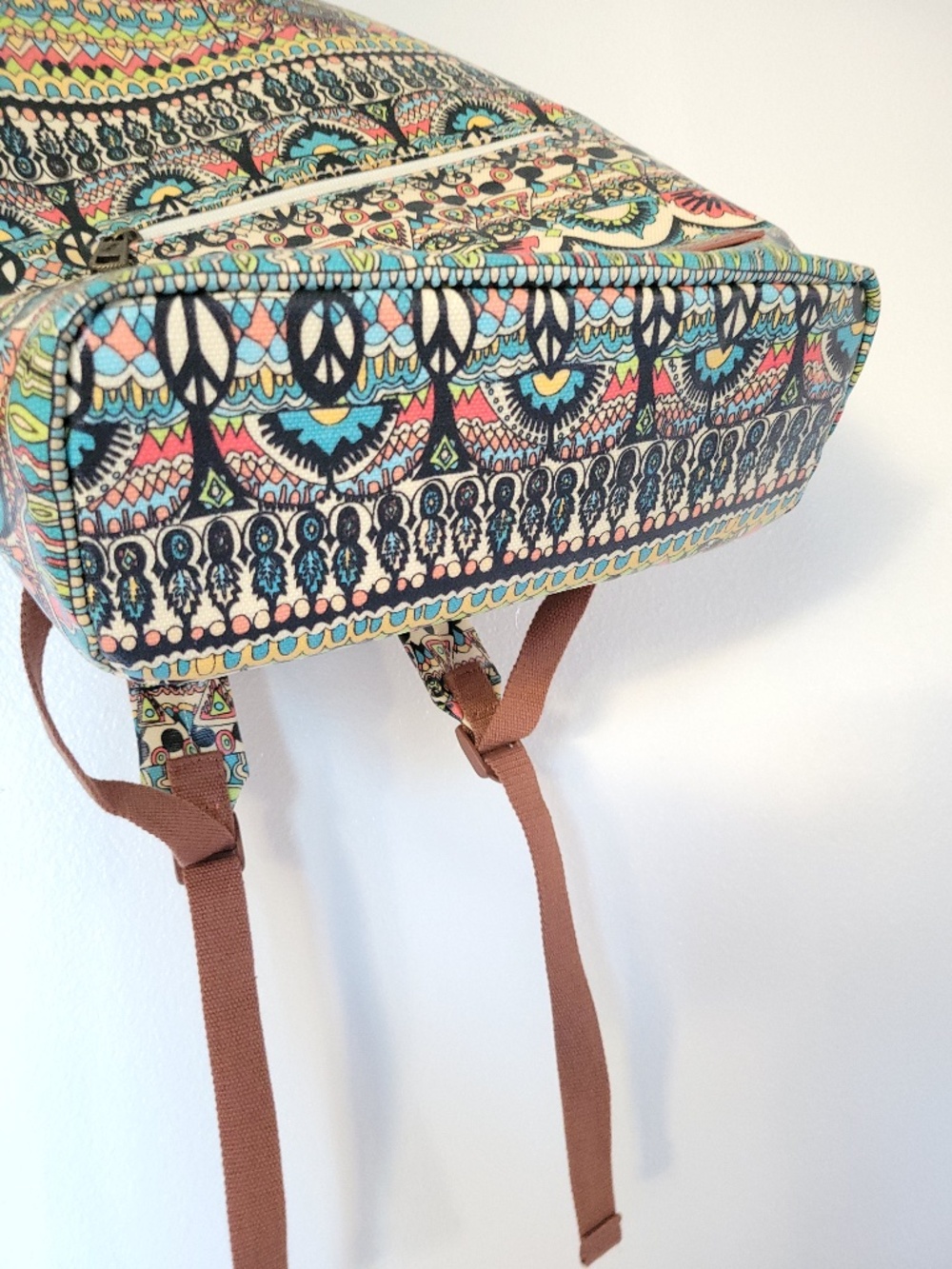 NWOT Sakroots Coated Canvas Artist Circle Bag Laptop Backpack - Picture 5 of 9